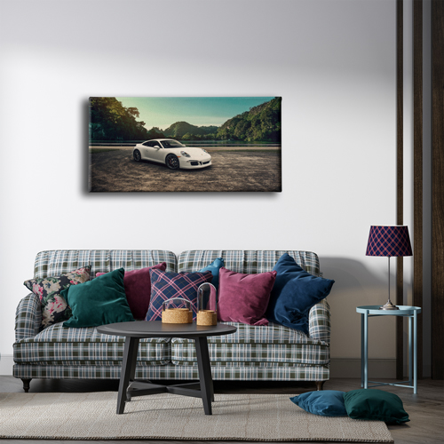 Porsche Panoramik Kanvas Tablo