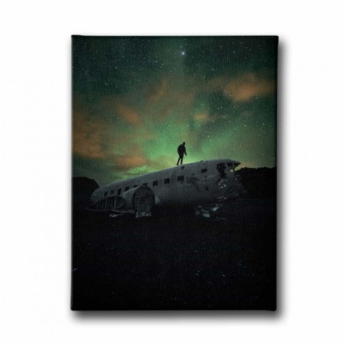 Gece Uçak Canvas Tablo Gece Uçak Canvas Tablo