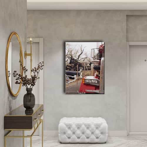 Amerikan Kamyonu Canvas Tablo 