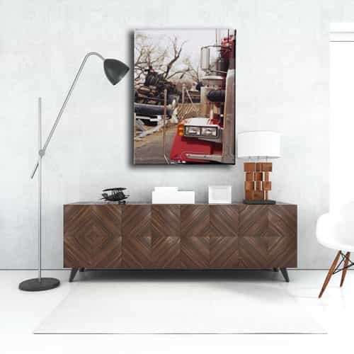 Amerikan Kamyonu Canvas Tablo 
