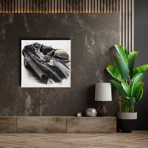 Klasik Araba Canvas Tablo 