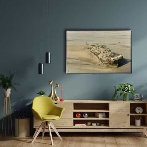 Hurda Gemi Canvas Tablo 