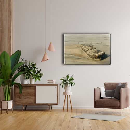 Hurda Gemi Canvas Tablo 
