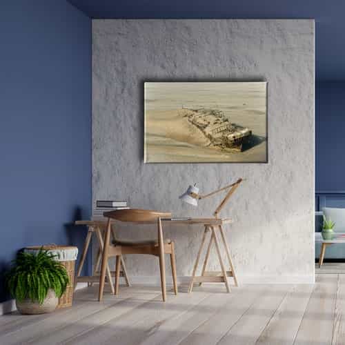 Hurda Gemi Canvas Tablo 