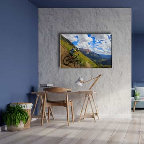 Dağ Bisikleti Canvas Tablo 