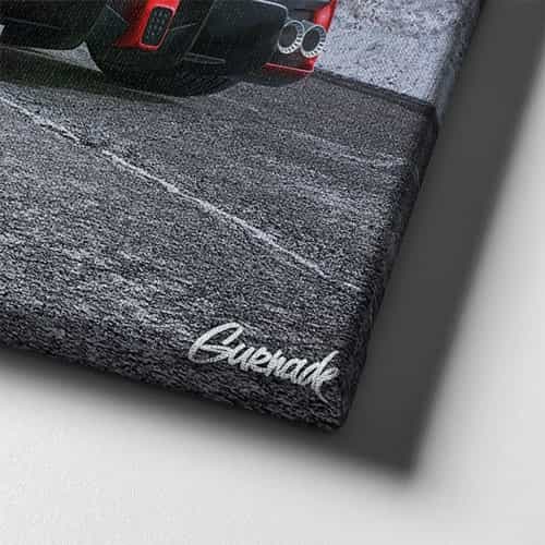 Kırmızı Ferrari Canvas Tablo 