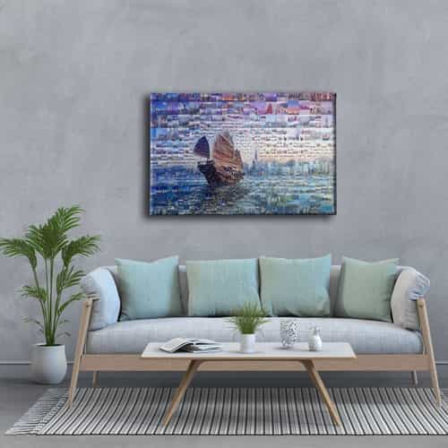 Gemili Puzzle Şehir Manzarası Canvas Tablo 