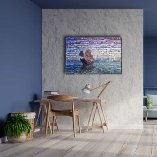Gemili Puzzle Şehir Manzarası Canvas Tablo 