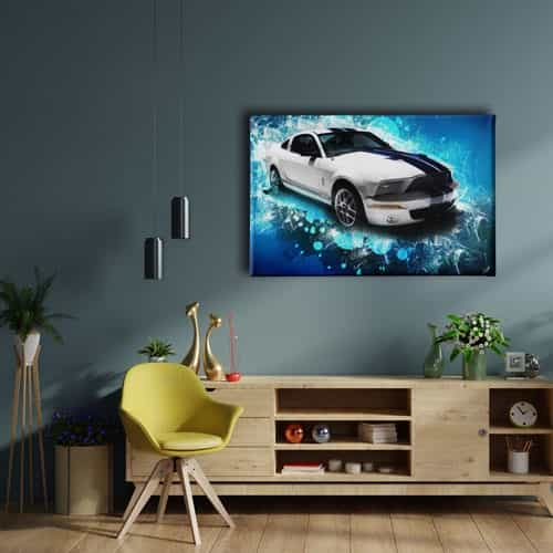 Mustang Canvas Tablo 