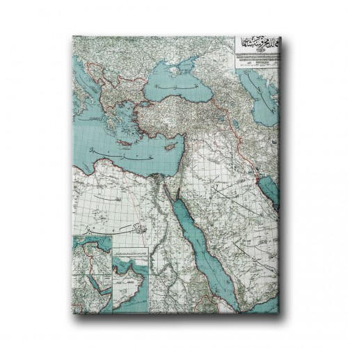Osmanlı İmparatorluğu Haritası  Canvas Tablo