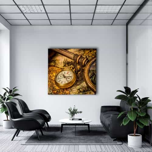 Antika Cep Saati Canvas Tablo