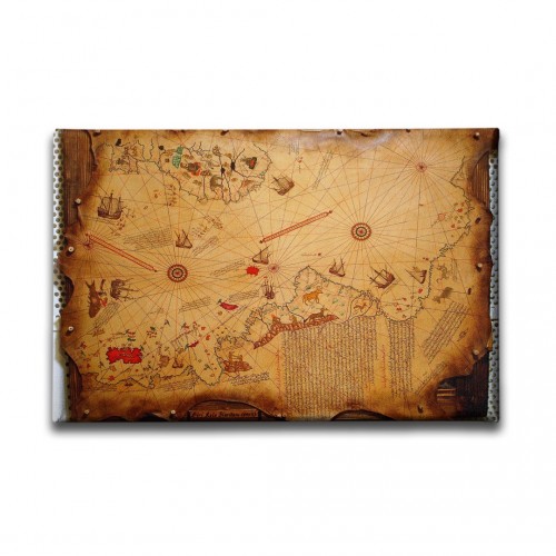 Piri Reis Haritası Canvas Tablo