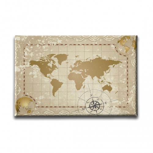 Dünya Haritası Canvas Tablo