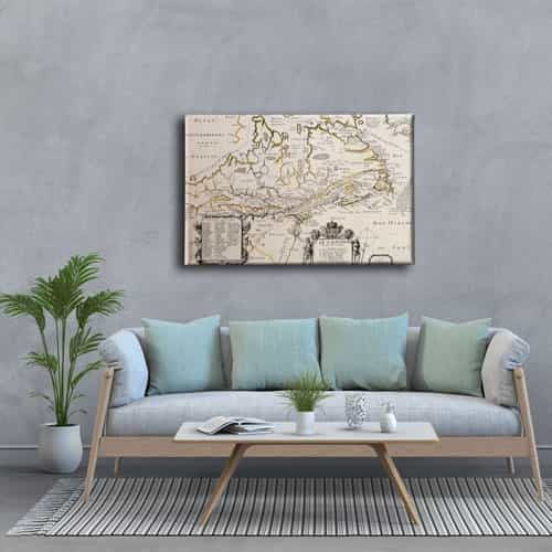 Harita Canvas Tablo
