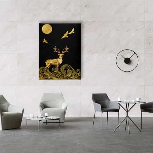 Kromatik Gold Geyikli Tablo 