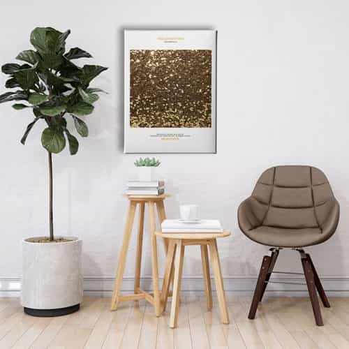 Gold Painting Canvas Tablo