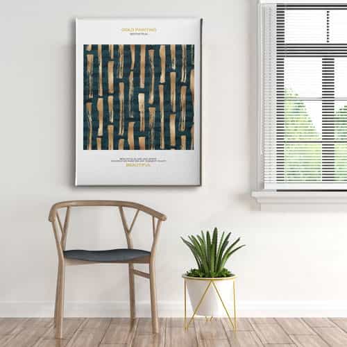 Gold Painting Canvas Tablo