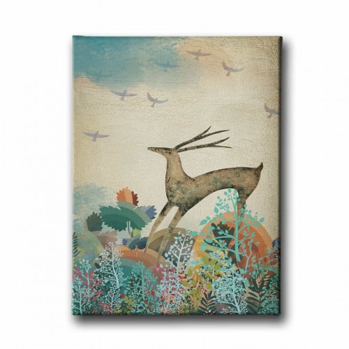 Geyikli Modern Canvas Tablo