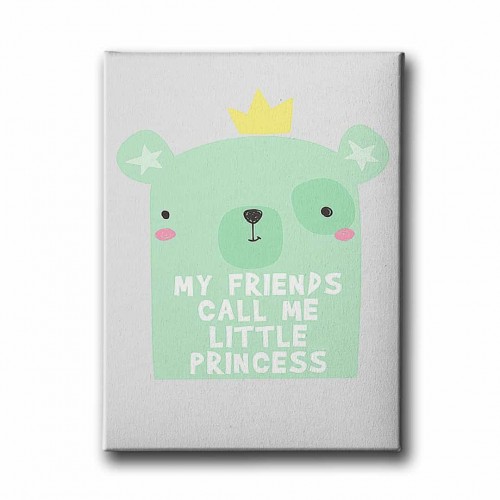 My Friend Call Me Prıncess Canvas Tablo My Friend Call Me Prıncess Canvas Tablo