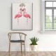 Flamingo Watercolor Canvas Tablo