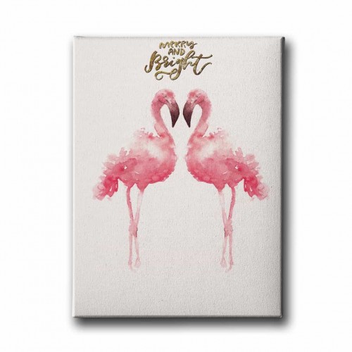 Flamingo Watercolor Canvas Tablo Flamingo Watercolor Canvas Tablo