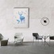 Geyik Ve Yavrusu Canvas Tablo 