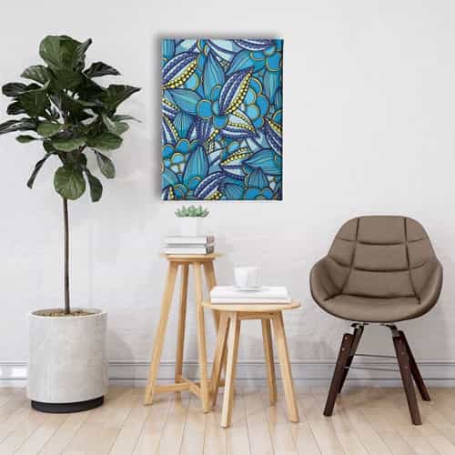 Çiçekli Canvas Tablo 