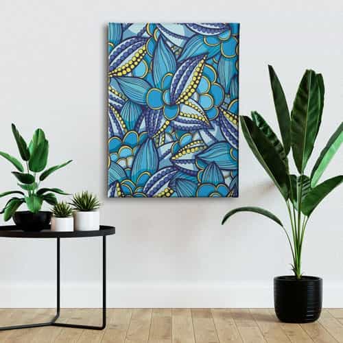 Çiçekli Canvas Tablo 