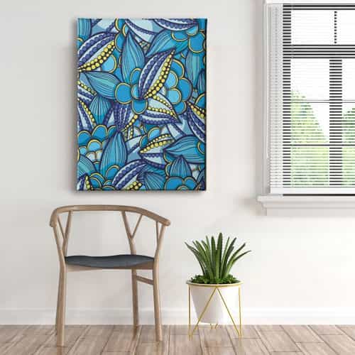 Çiçekli Canvas Tablo 