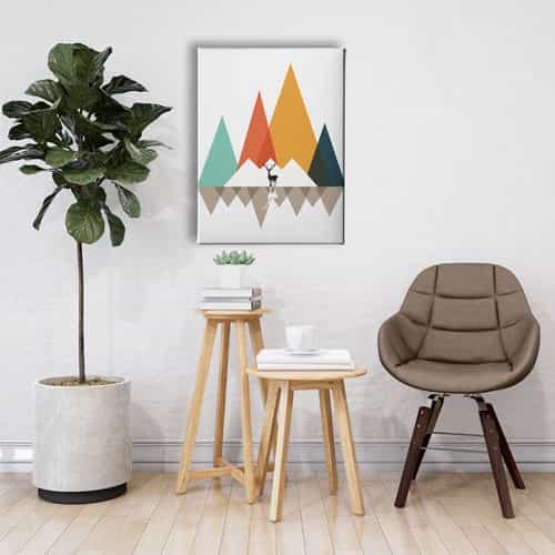 Geyikli Modern Canvas Tablo