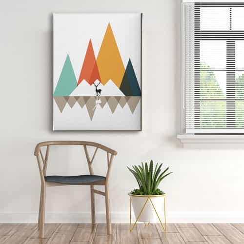 Geyikli Modern Canvas Tablo
