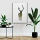 Geyikli Modern Canvas Tablo 