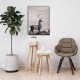 Geyikli Canvas Tablo 