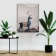 Geyikli Canvas Tablo 