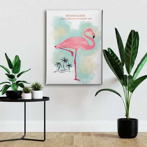Flamingo Canvas Tablo 