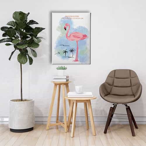 Flamingo Canvas Tablo 
