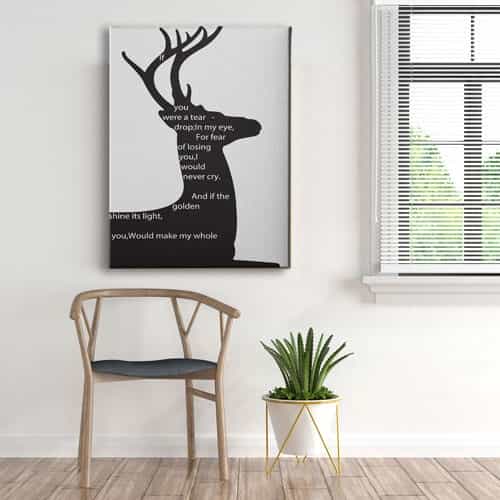 Geyikli Modern Canvas Tablo 