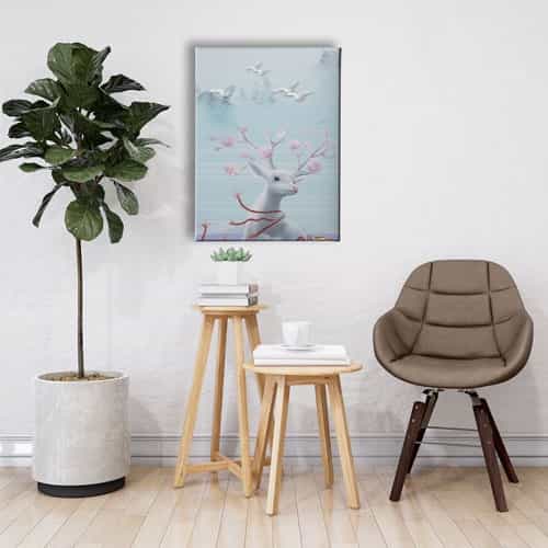 Geyik Canvas Tablo 