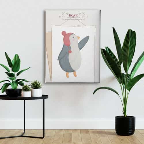 Penguen Canvas Tablo 