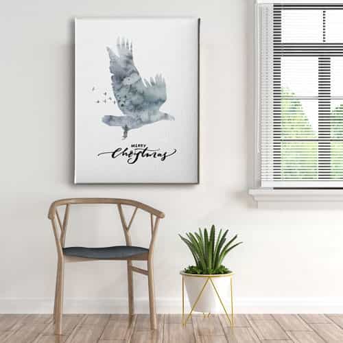 Merry Chrismas Canvas Tablo 