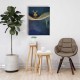 Golden Geyik Canvas Tablo 