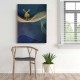 Golden Geyik Canvas Tablo 