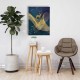 Golden Geyik Canvas Tablo 