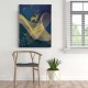 Golden Geyik Canvas Tablo 
