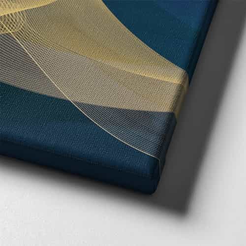 Golden Geyik Canvas Tablo 