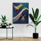 Golden Geyik Kartal Canvas Tablo 