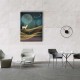 Golden Geyik Canvas Tablo 