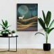 Golden Geyik Canvas Tablo 