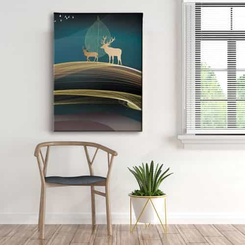 Geyik Canvas Tablo 