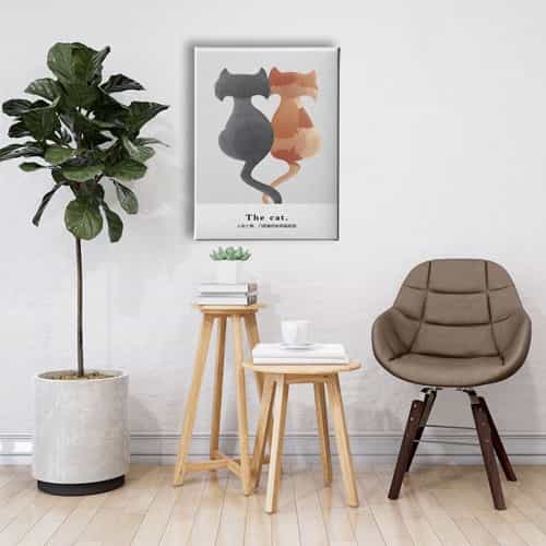 The  Cat Canvas Tablo 